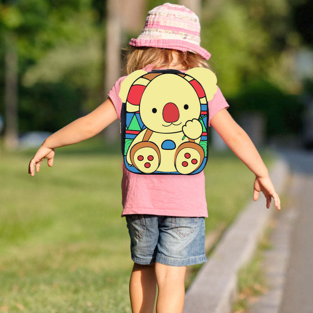 DIY Painting Koala Backpack Cute Gift Bags for Birthday - soufeeltest