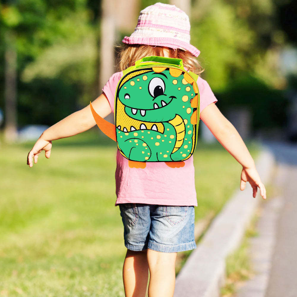 Doodle Dinosaur Backpack for Boys and Girls Cute Children's Backpack - soufeeltest