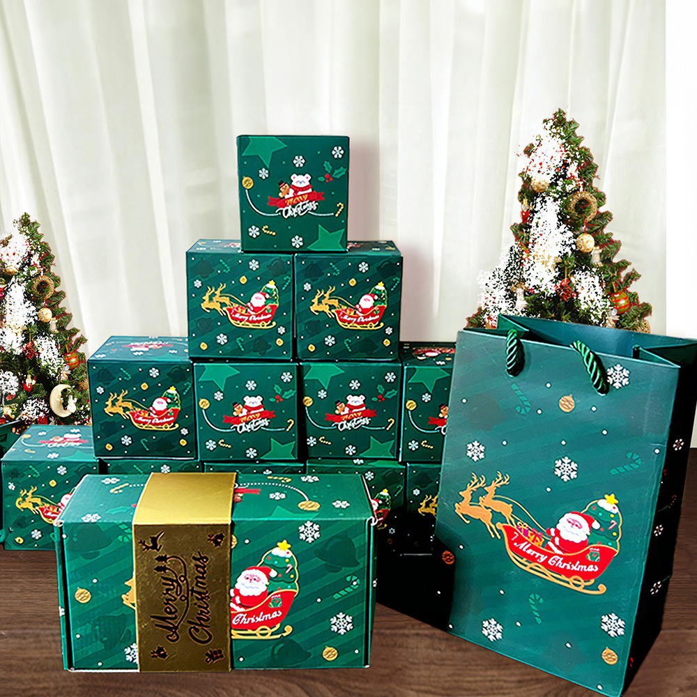 Surprise Gift Box Explosion Newly Merry Christmas Surprise Gift Box Pop-Up Explosion Gift Box Exploding Pop Up Boxes for Gifts (10, 12, 16, 20 Box Set) For Family - soufeelus
