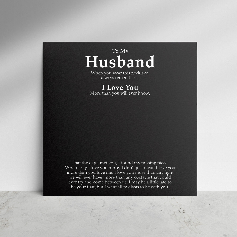 Exquisite Gift Card for Husband - soufeelus