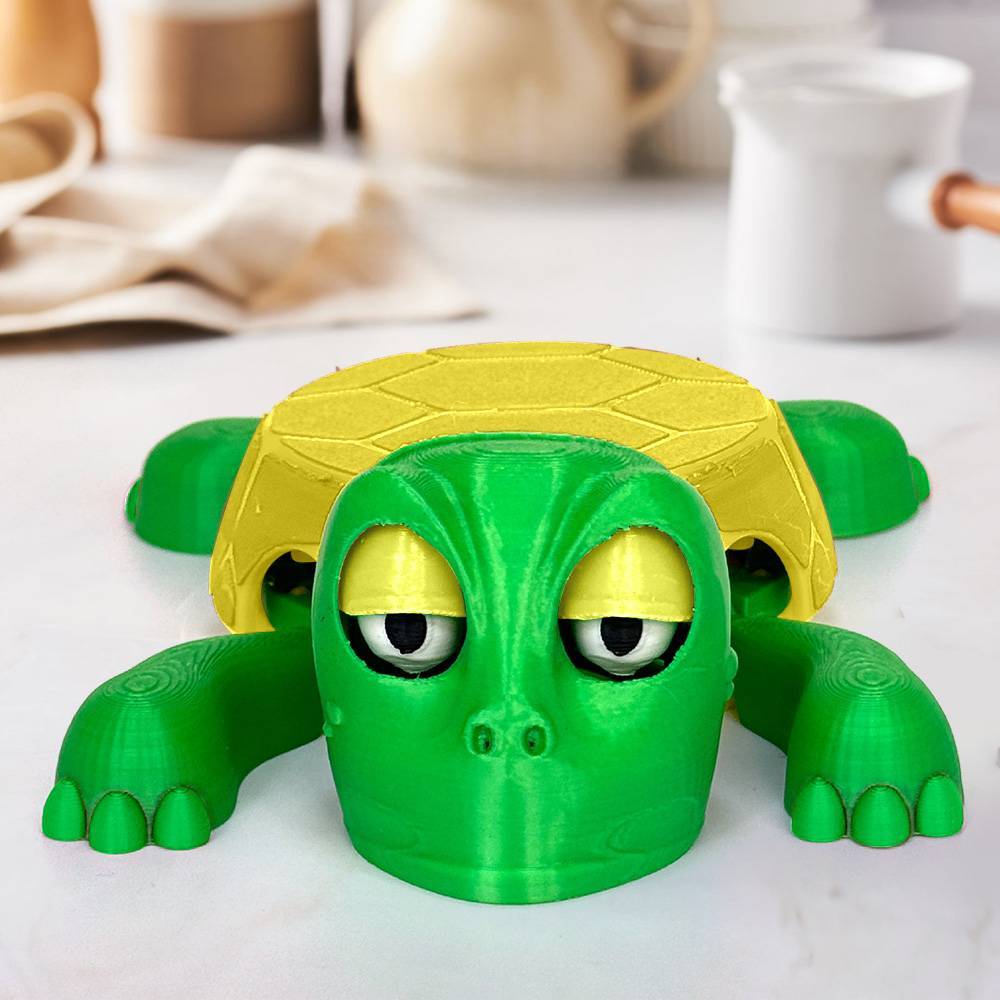 3D Printed Funny Turtle Coaster Creative Open Eyed Turtle Cup Holder Gift for Turtle Lover - soufeelus