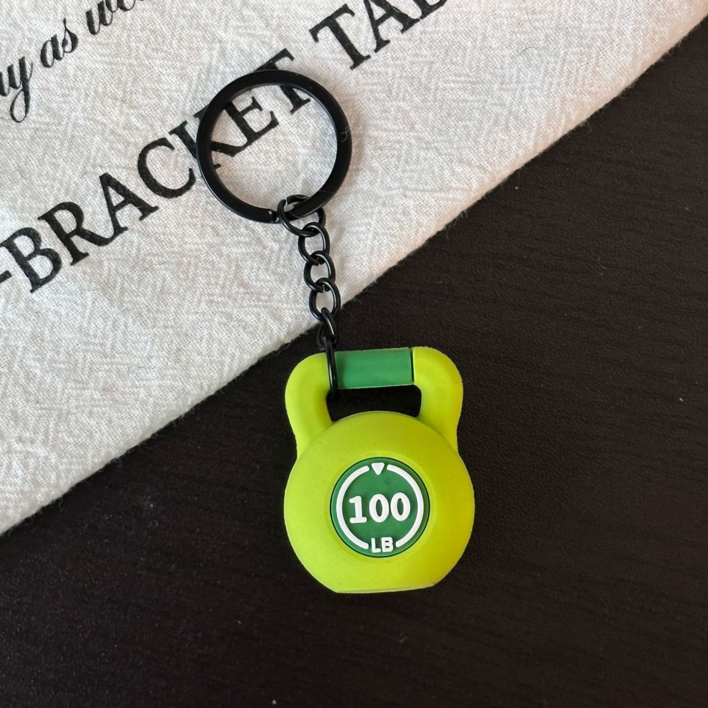 Fitness Equipment Rubber Keychain Accessories Equipment Pendant Mini Barbell/Water Cup/Kettlebell/Weight Plate Backpack Keychain