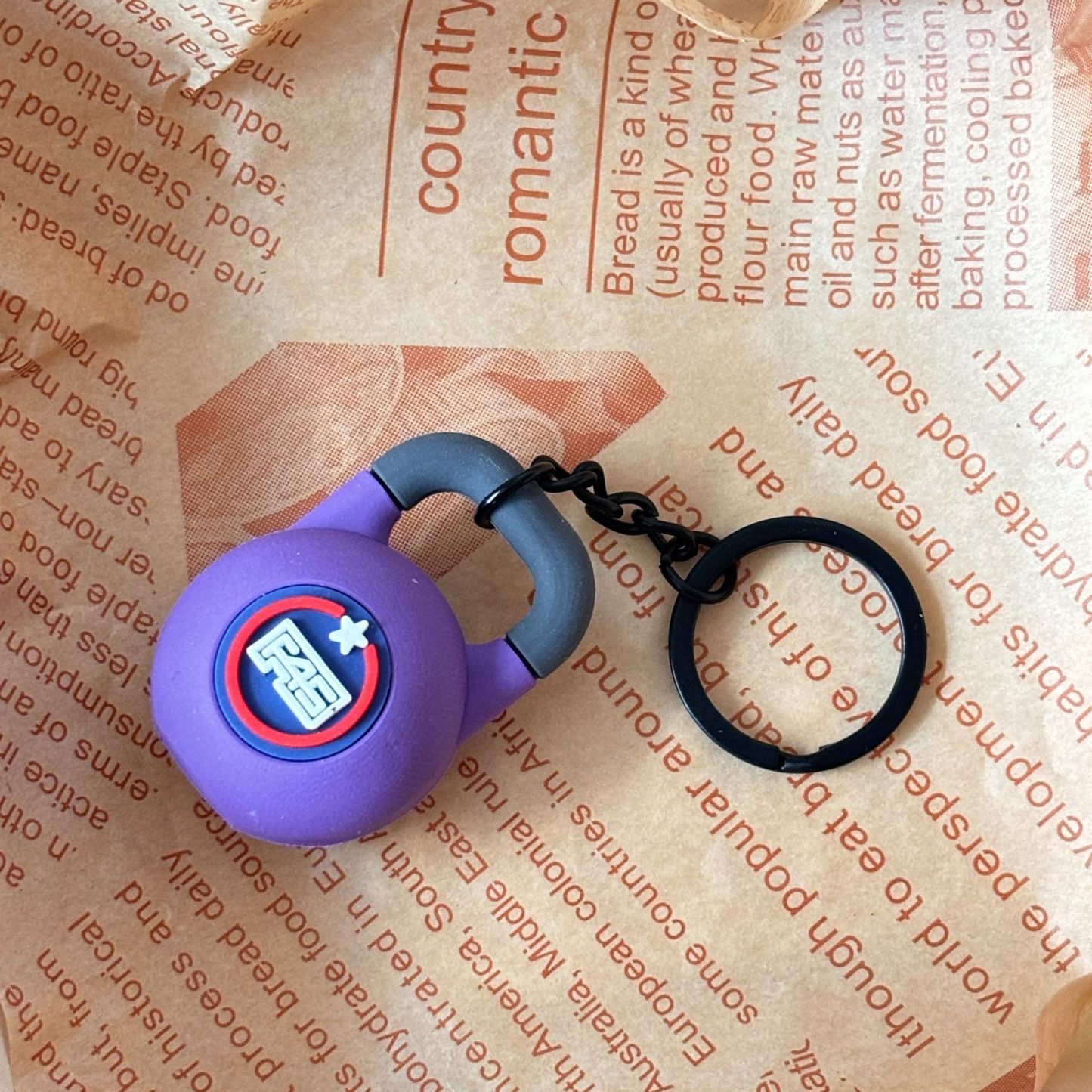 Bell Kettle Keychain Accessories Equipment Pendant Metal Mini Backpack