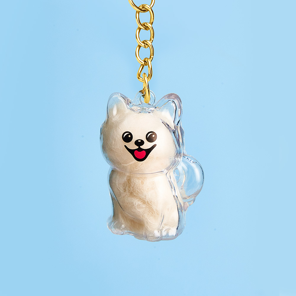 Générique Sac De Rangement En Cuir Memorial Pet Hair Cat Paw Print En