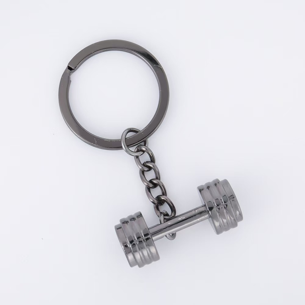 Dumbbell Metal Keychain Accessories Equipment Kettlebells Dumbbells Boxing Pendant Mini Fitness Keychain - soufeelus