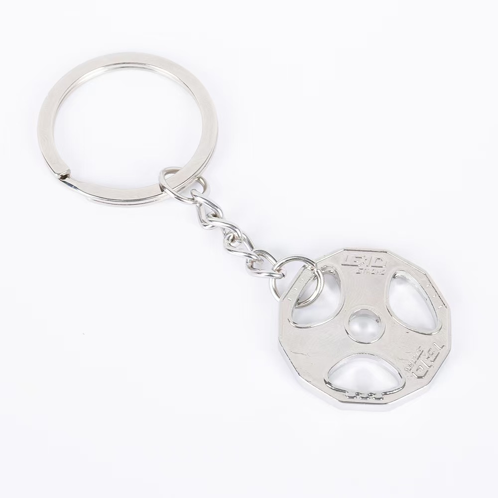 Dumbbell Metal Keychain Accessories Equipment Kettlebells Dumbbells Boxing Pendant Mini Fitness Keychain - soufeelus