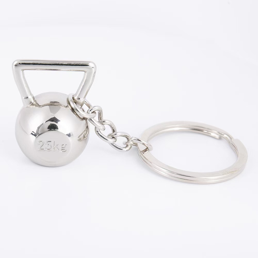 Dumbbell Metal Keychain Accessories Equipment Kettlebells Dumbbells Boxing Pendant Mini Fitness Keychain - soufeelus