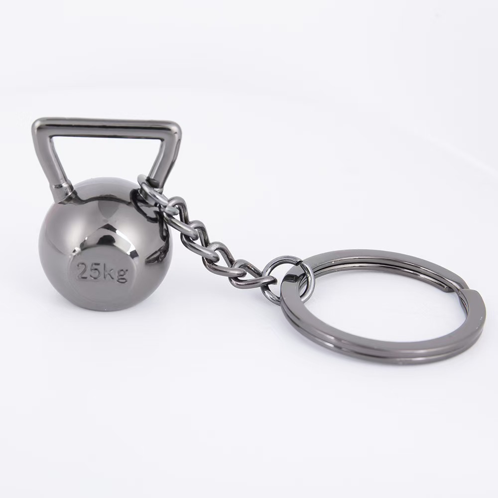Dumbbell Metal Keychain Accessories Equipment Kettlebells Dumbbells Boxing Pendant Mini Fitness Keychain - soufeelus