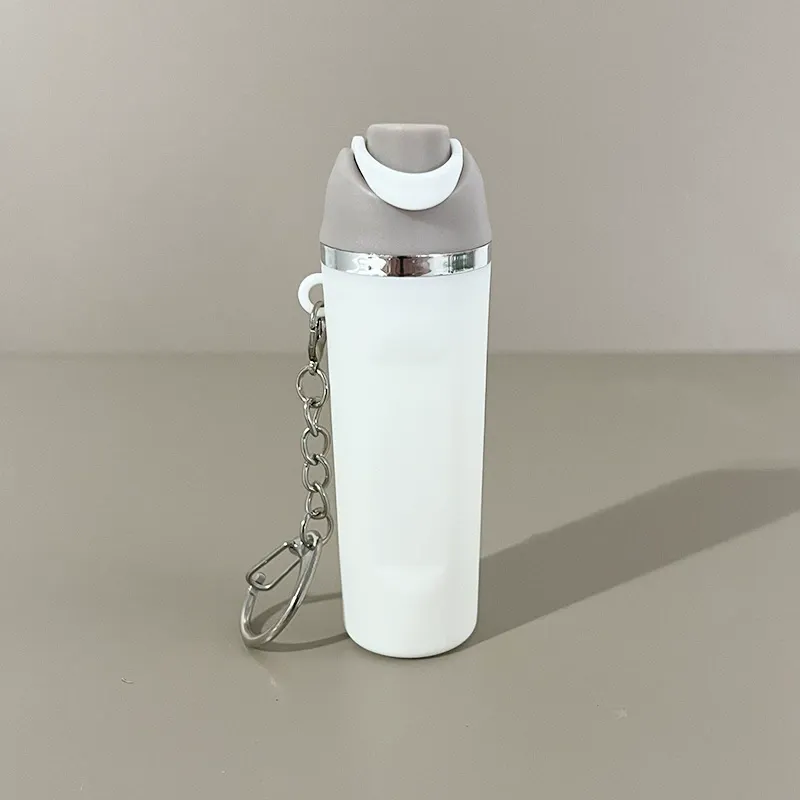Solid Color Mini Tumbler Cup Keychains Can Be Stored Keychains