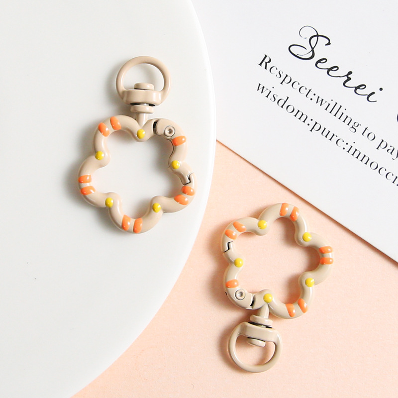 Brown Flower Key Ring - soufeelus