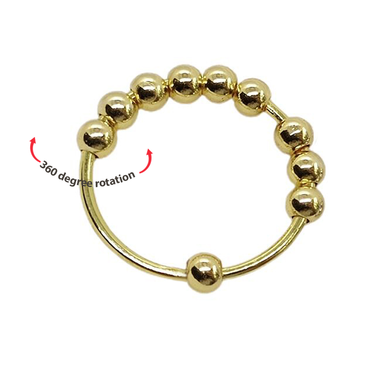 Women's Anxiety Ring With Charm Anti Anxiety Relief Creative Gift - soufeelus