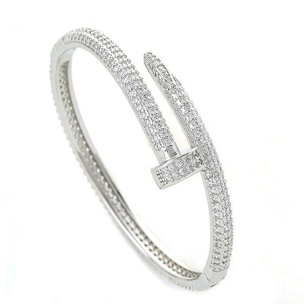 Hip Hop Bracelet Creative Nail Zircon Iced Bracelet For Men - soufeelus