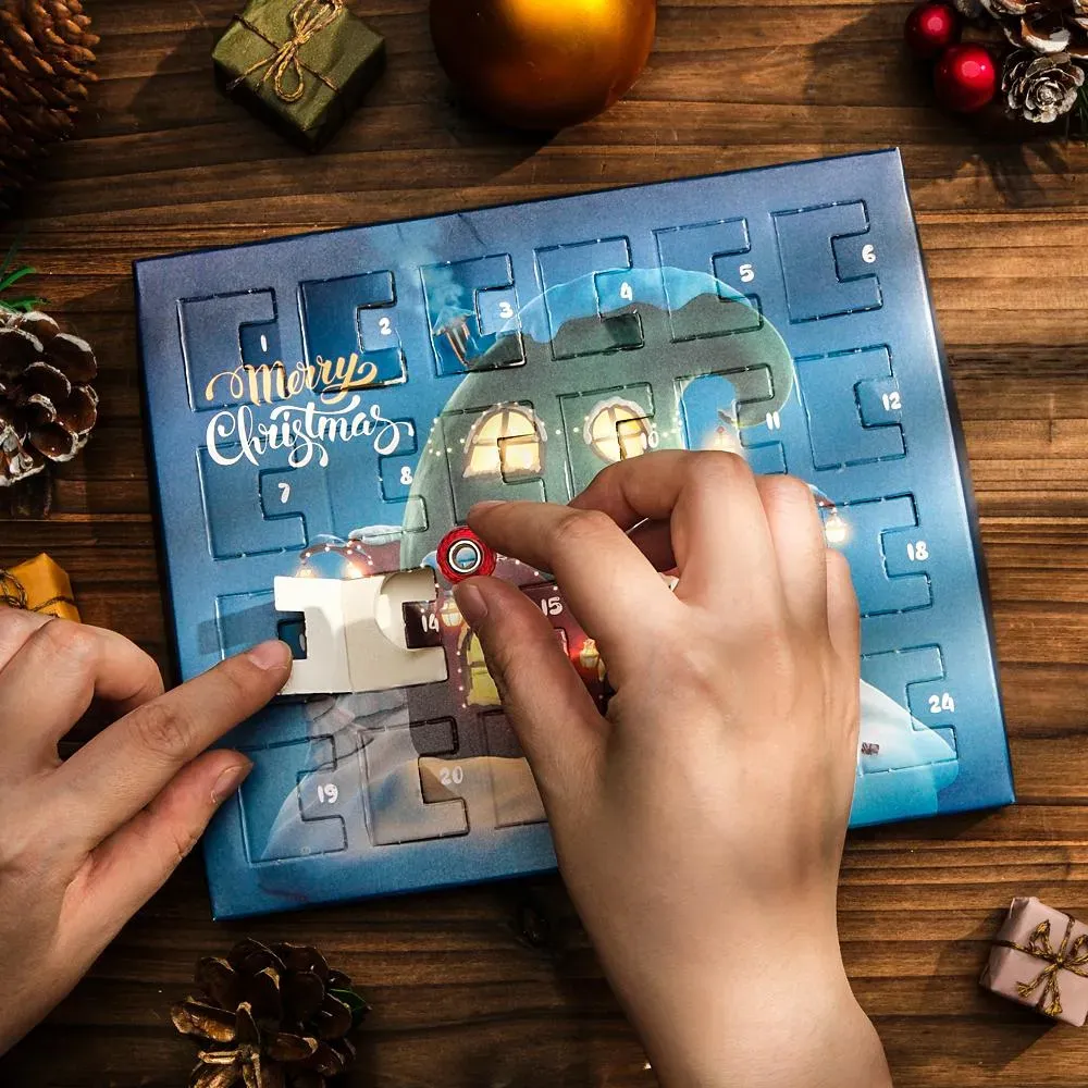 Personalized Photo Charm Christmas Charm Surprise Blind Box Bracelet 24 Calendar Countdown Gift Box Bracelet DIY Charms - soufeelus