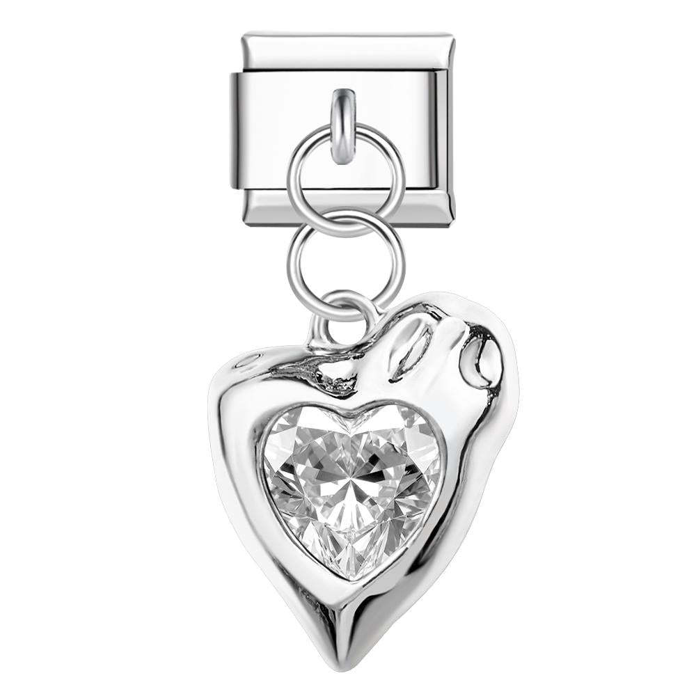 Shining Love Italian Charm For Italian Charm Bracelets Composable Link - soufeelus