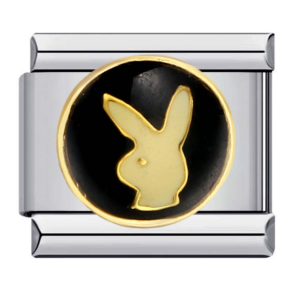 Golden Rabbit Italian Charm For Italian Charm Bracelets Composable Link - soufeelus