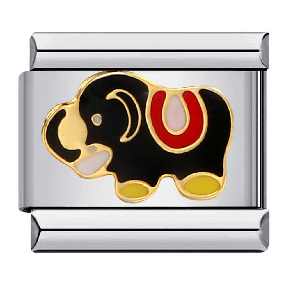 Baby Elephant Italian Charm For Italian Charm Bracelets Composable Link - soufeelus