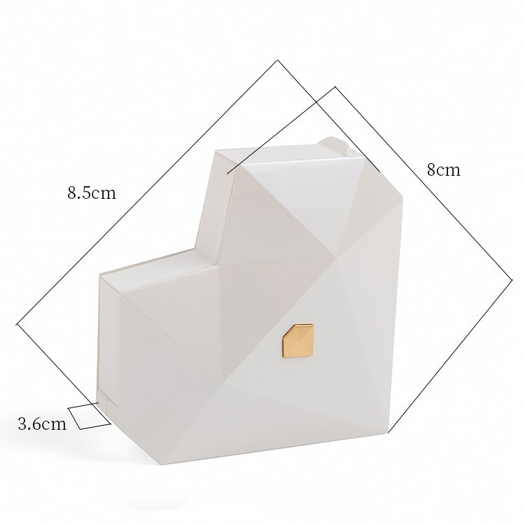Heart Ring Box with Heart Promise Ring Open Adjustable Ring Multicolor Gift For Lover For Her