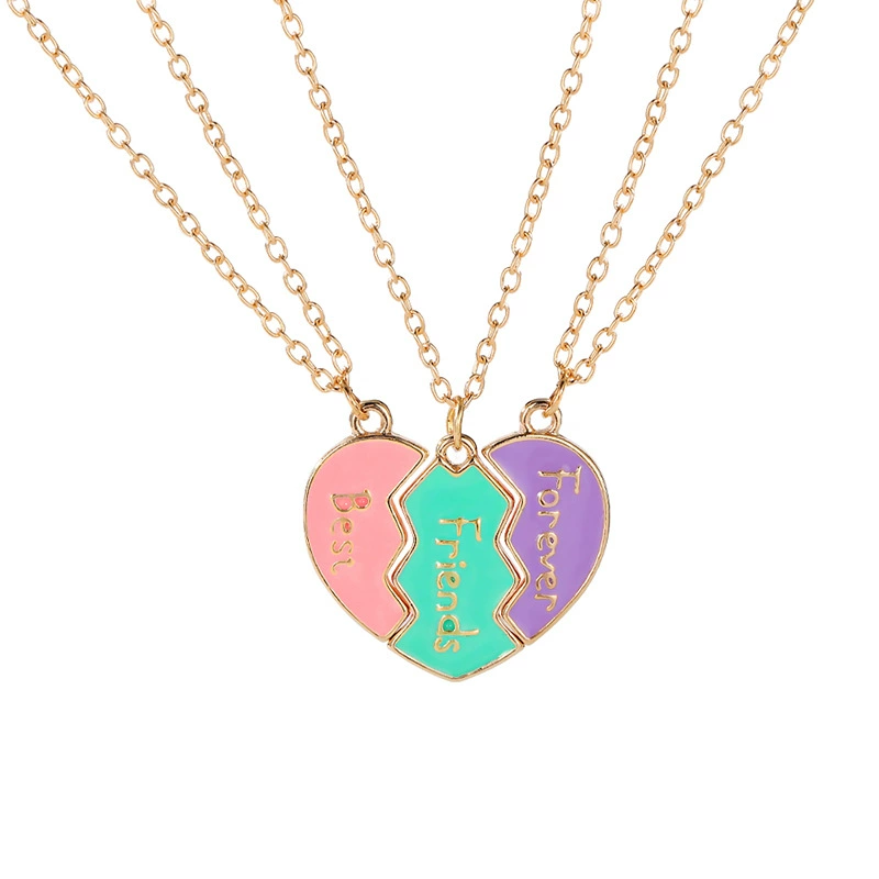 Best Friends Forever Magnetic Necklace for 3 Jewelry Gifts for Friends