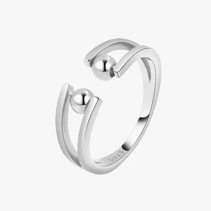 Rotating Ring Relieving Anxiety Adjustable Spinner Ring Jewelry Gift for Women Men - soufeelus