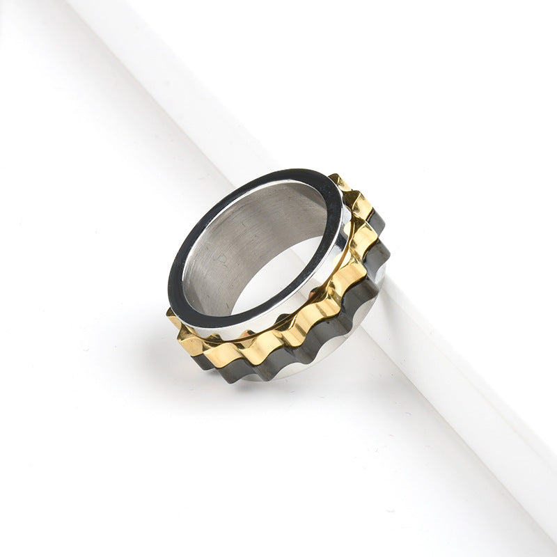 Spinner Ring for Anxiety Fidget Rings for Relieving Stress Anxiety Ring for Men - soufeelus