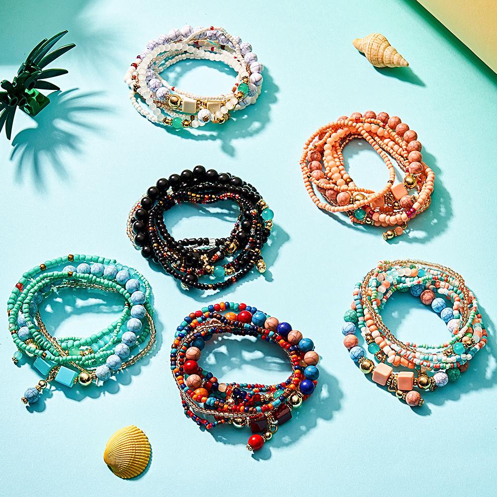 Unique Stacking Bracelets Bohemia Fashion Gifts for Girl - soufeelus