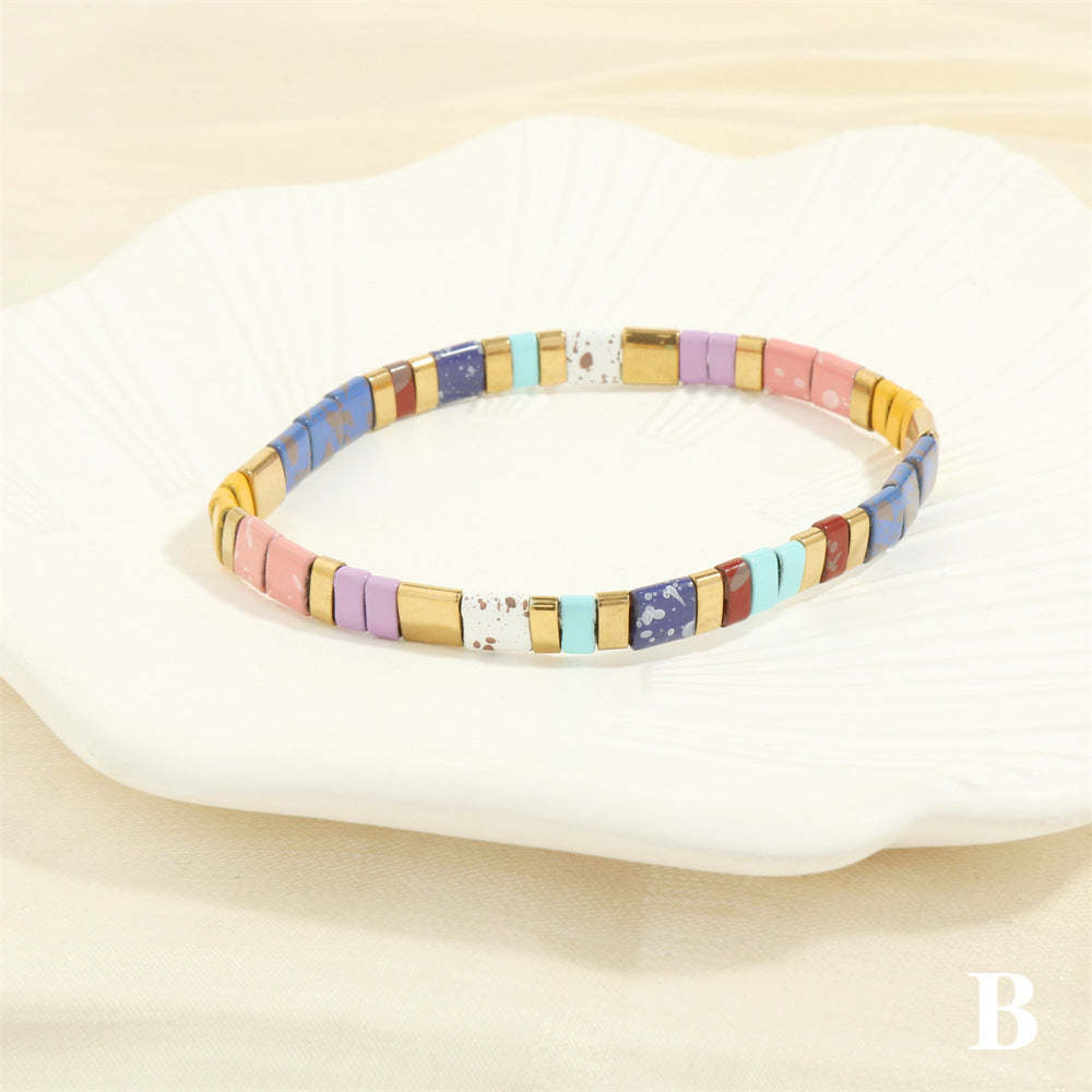 Charming Tila Bracelet Colorful Bracelet Gift for Her - soufeelus