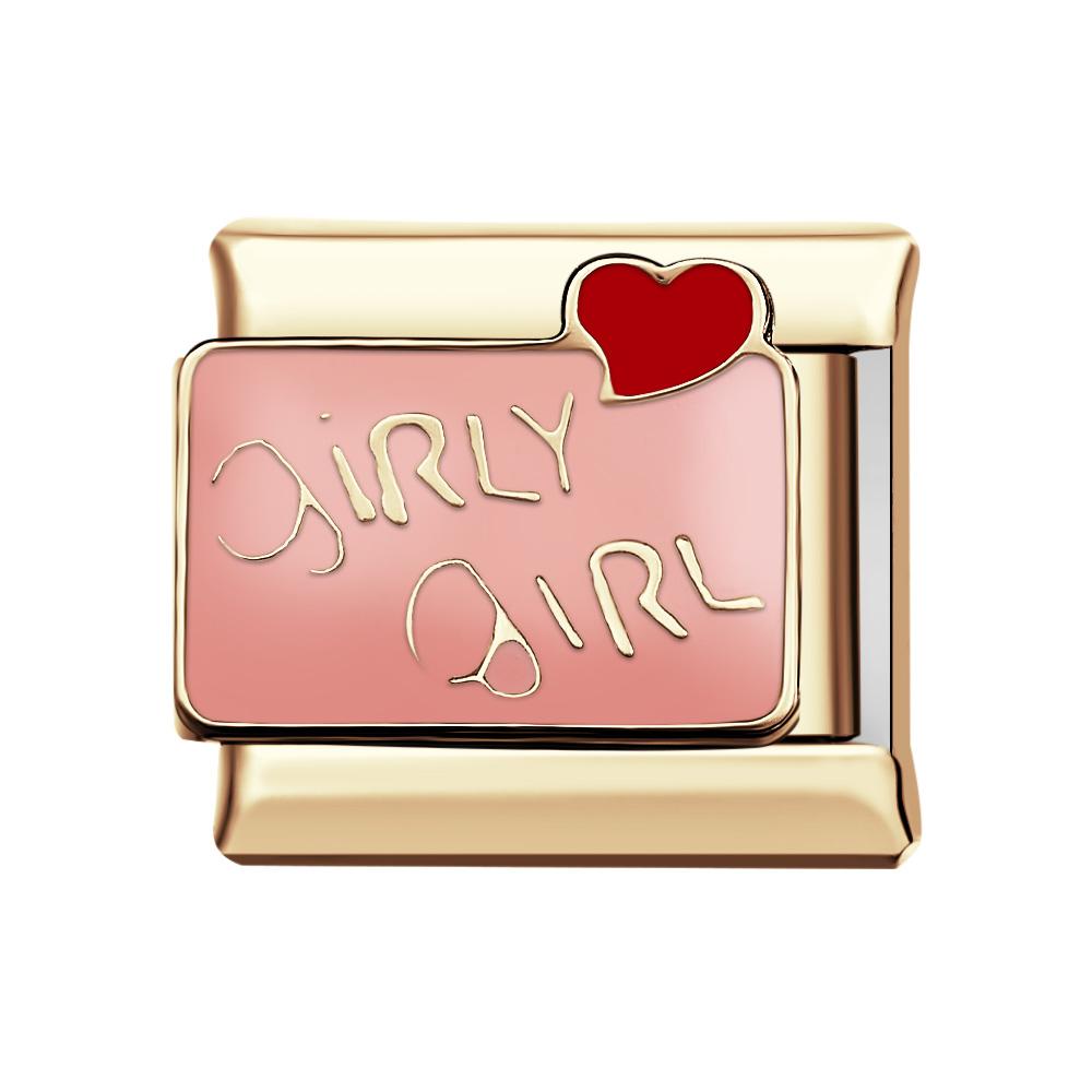Peach Hearts Italian Charm For Italian Charm Bracelets Composable Link - soufeelus