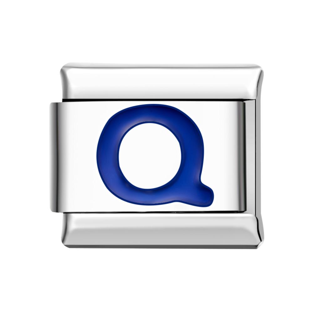 Blue Q Italian Charm For Italian Charm Bracelets Composable Link - soufeelus