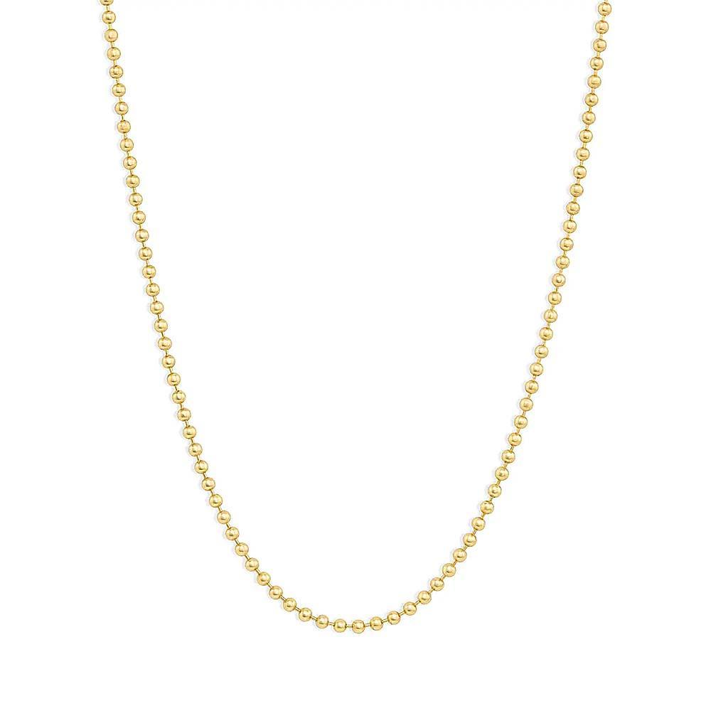 Gold Ball Chain Necklace Minimalist Chain Dainty and Thin Necklace - soufeelus