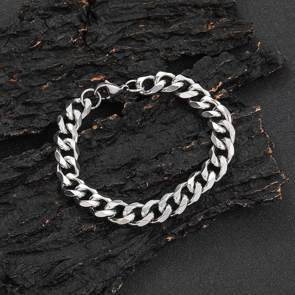 Men's Bracelet Cuban Chain Punk Thick Chain Gift For Boyfriend - soufeelus