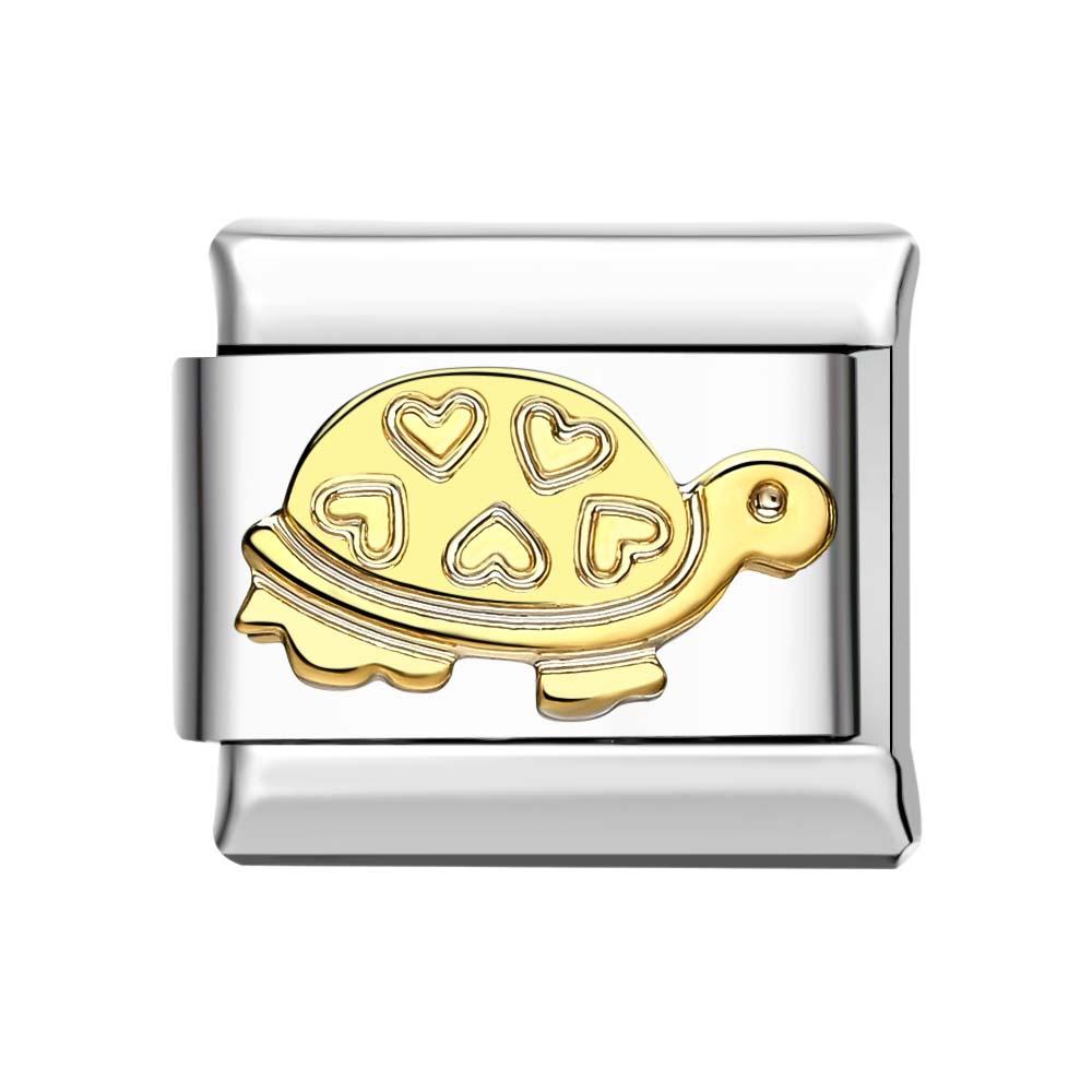 Little Turtle Italian Charm For Italian Charm Bracelets Composable Link - soufeelus