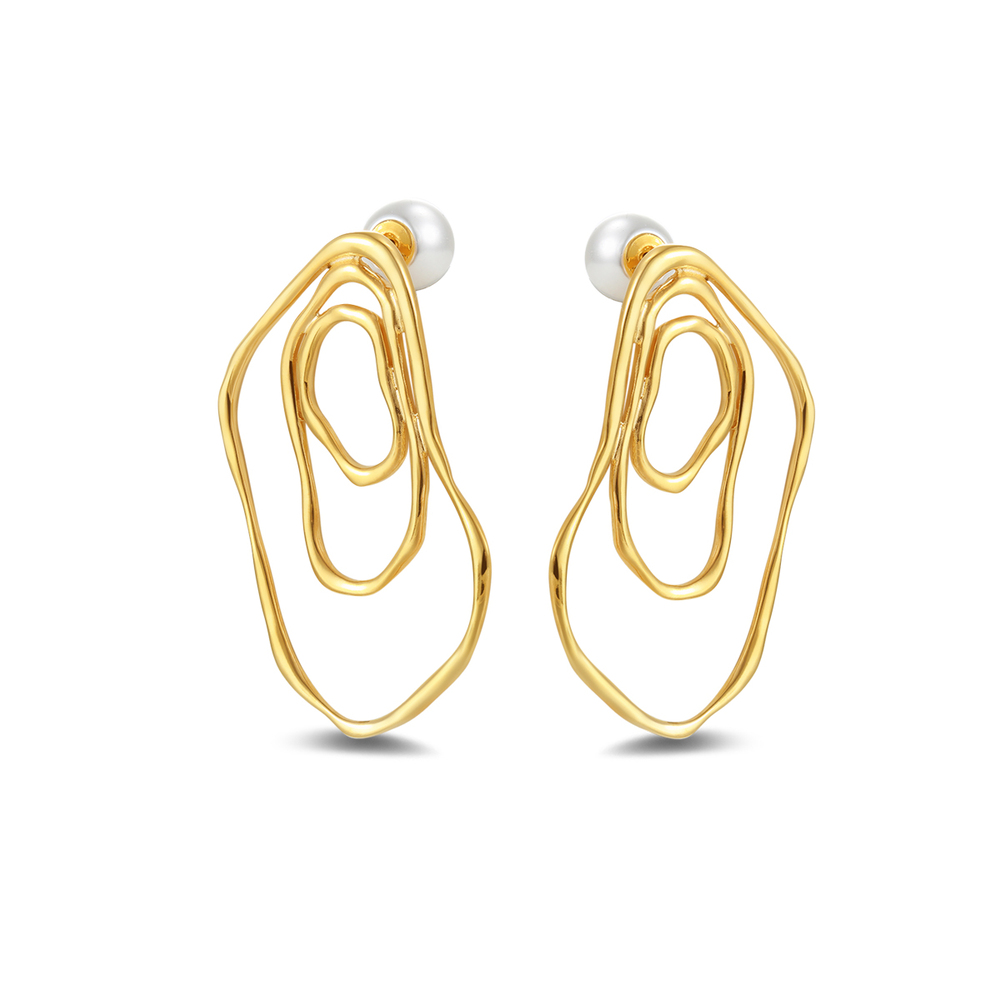 Growth Ring Collection Tricyclic Ring Earrings