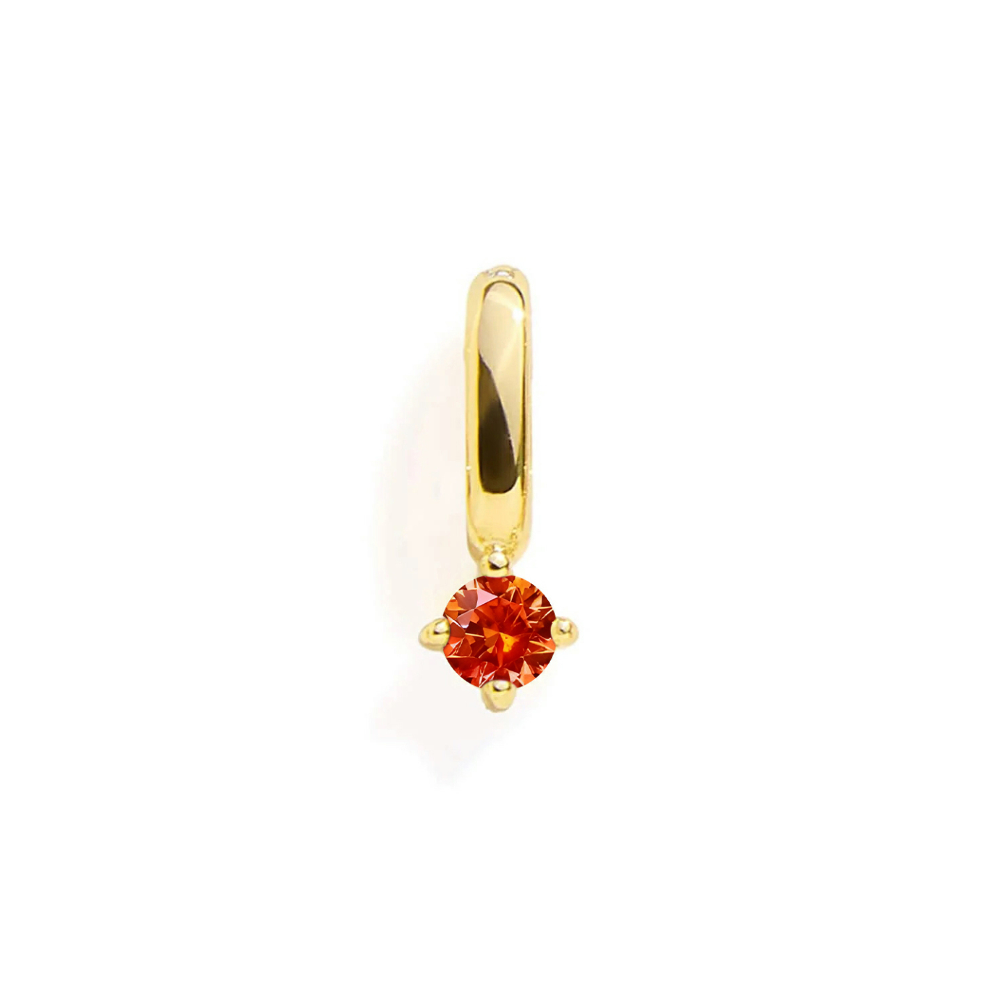 GARNET CHARM - GOLD