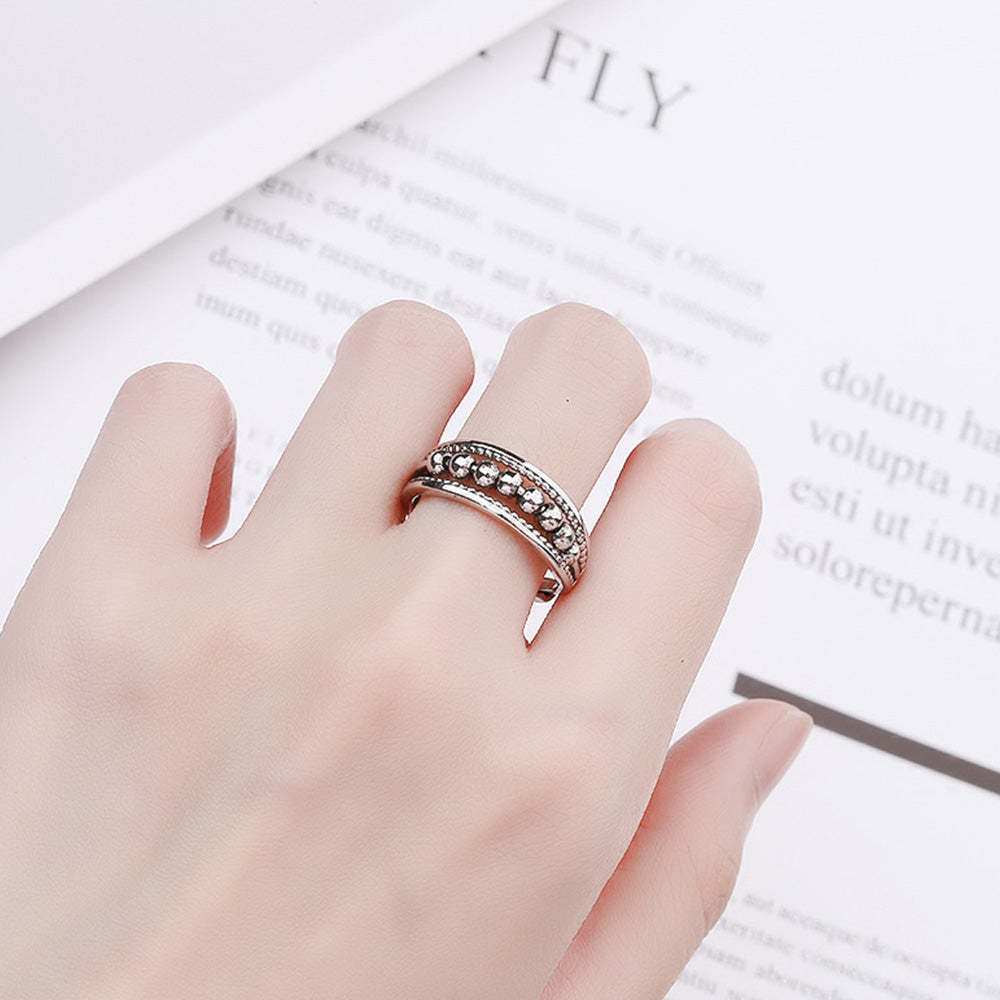Adjustable Anxiety Ring Anxiety Relief Decompression Ring Jewelry Gift - soufeelus