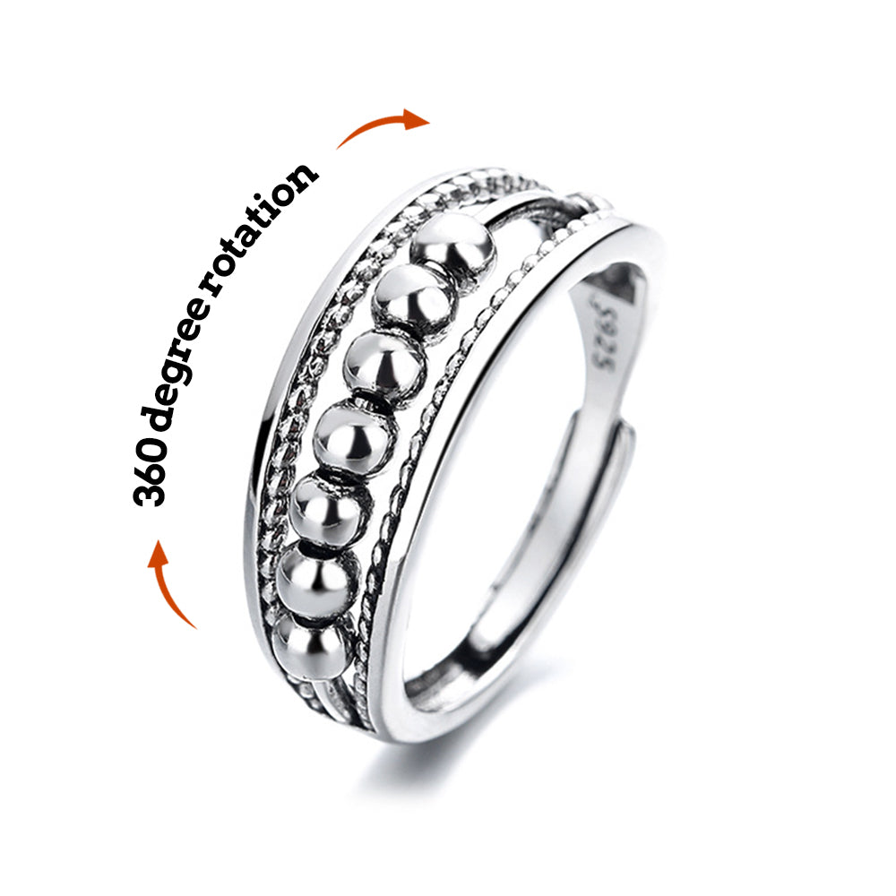 Adjustable Anxiety Ring Anxiety Relief Decompression Ring Jewelry Gift - soufeelus