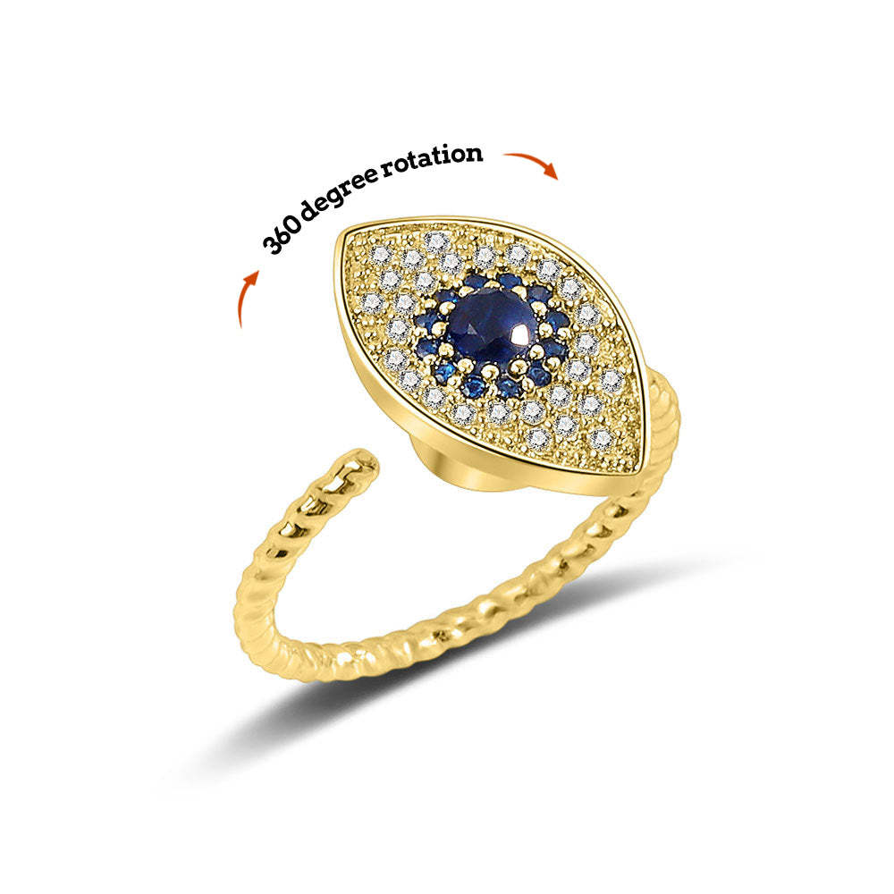 Anxiety Ring Decompression Ring Anti-Anxiety Relief Adjustable Ring Jewelry Gift - soufeelus