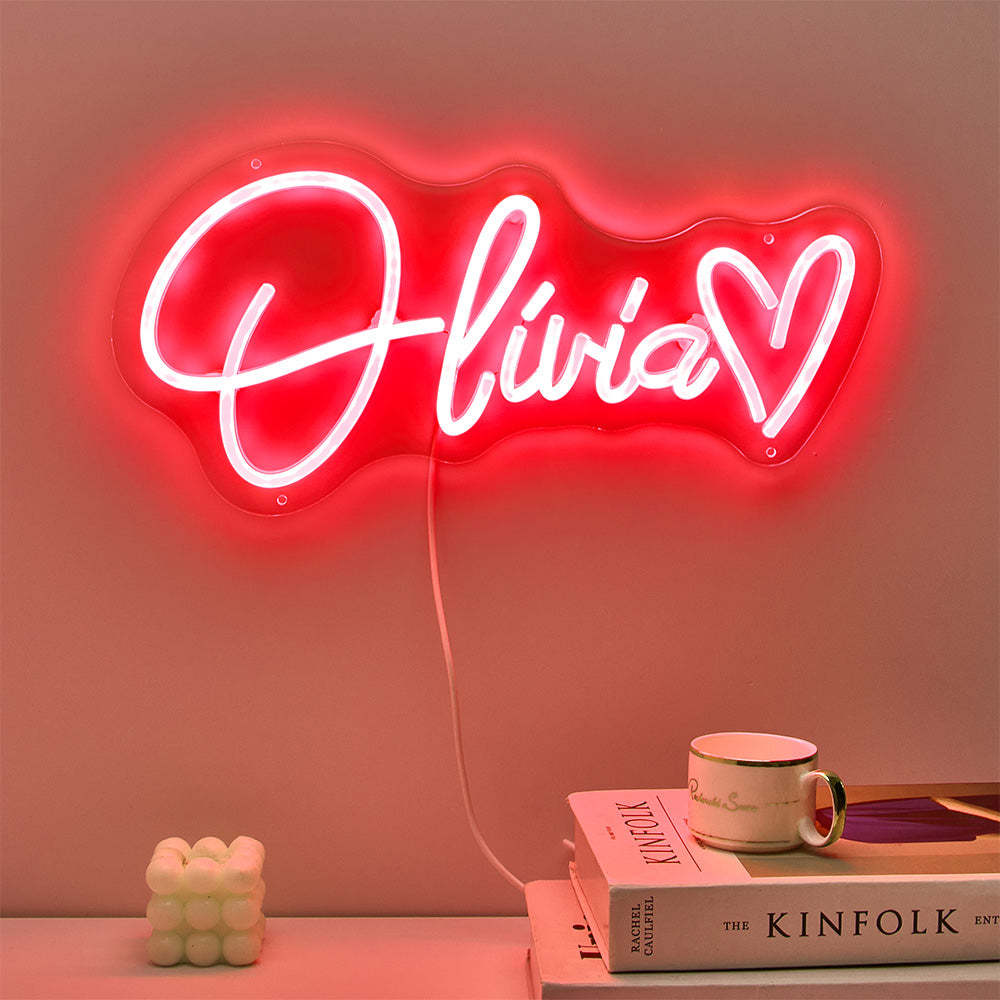 Custom Neon Lamp Personalized Name Neon Sign Adjustable Lamp Creative Decor for Bedroom - soufeelus