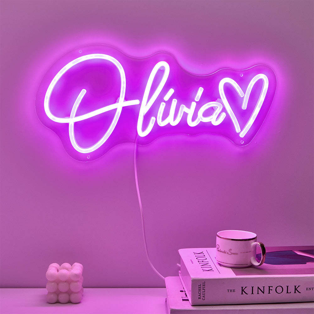 Custom Neon Lamp Personalized Name Neon Sign Adjustable Lamp Creative Decor for Bedroom - soufeelus