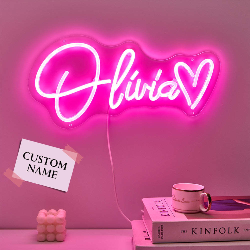 Custom Neon Lamp Personalized Name Neon Sign Adjustable Lamp Creative Decor for Bedroom - soufeelus