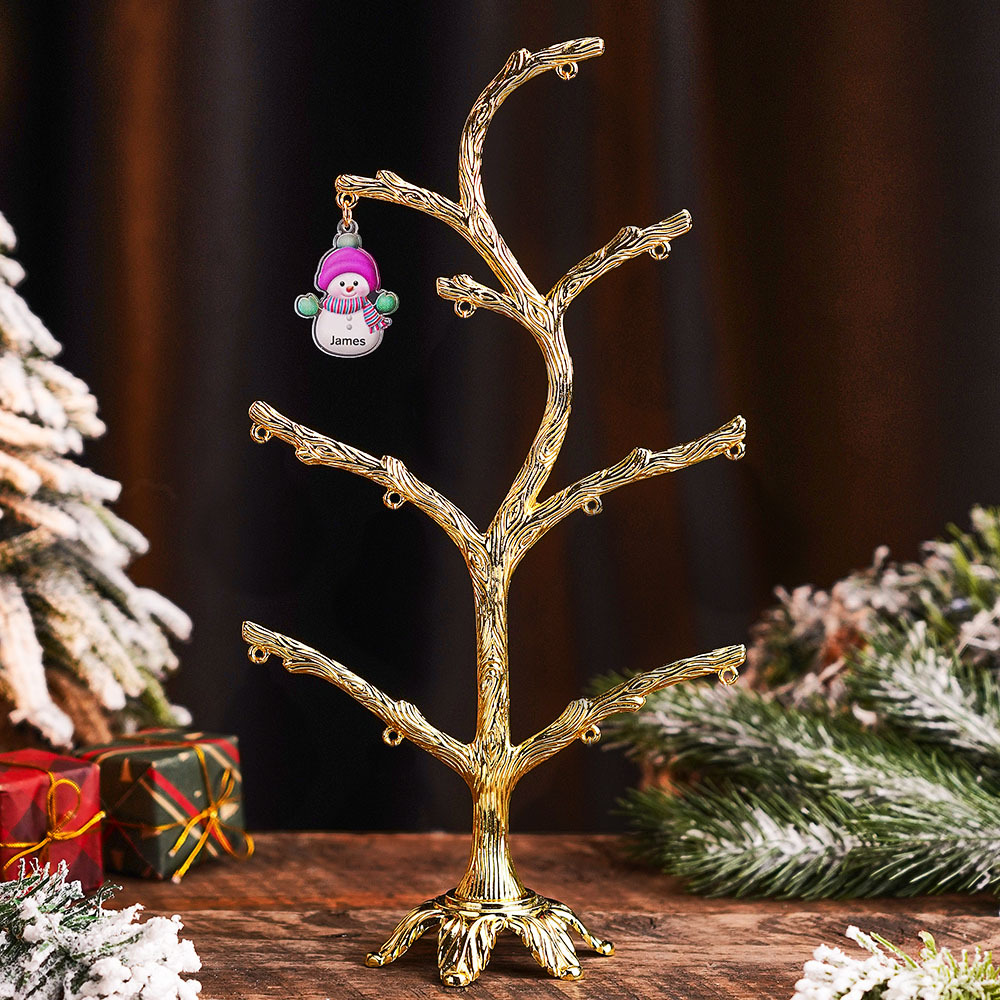 Personalized Christmas Name Night Light Snowman Tree Light Bedroom Night Light Christmas Gifts