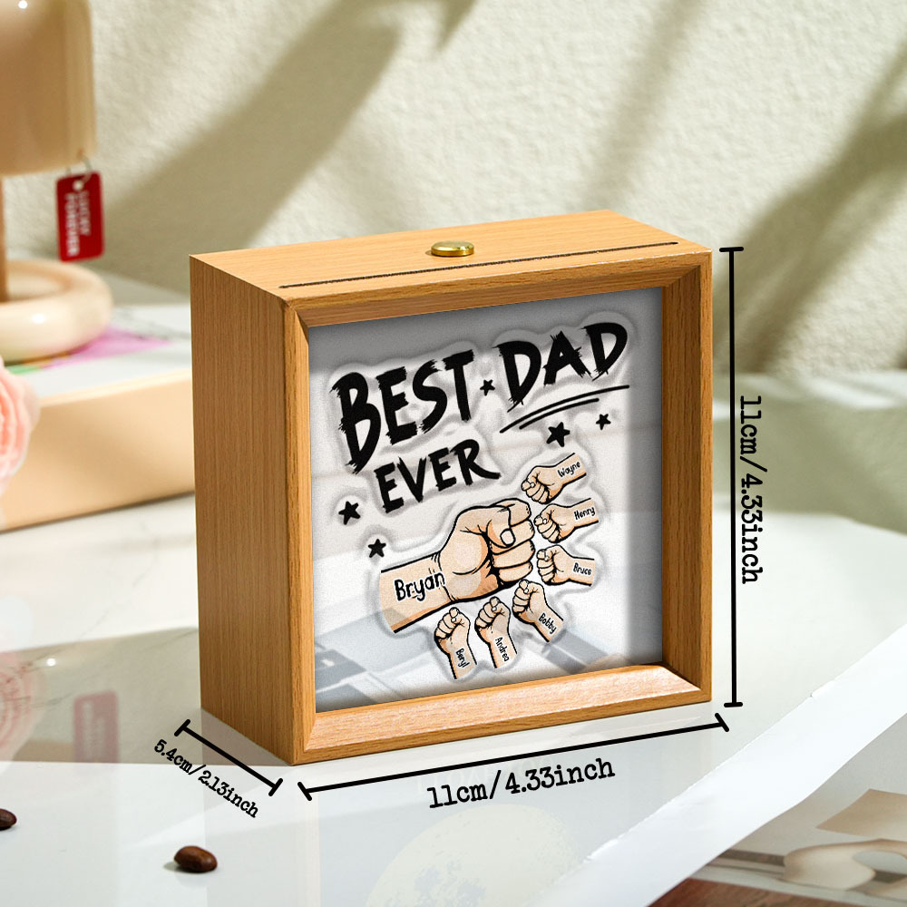 Personalized Mirror Light Custom Fist Mirror Night Light Custom Kids Names Best Gifts Father's Day Gifts - soufeelus