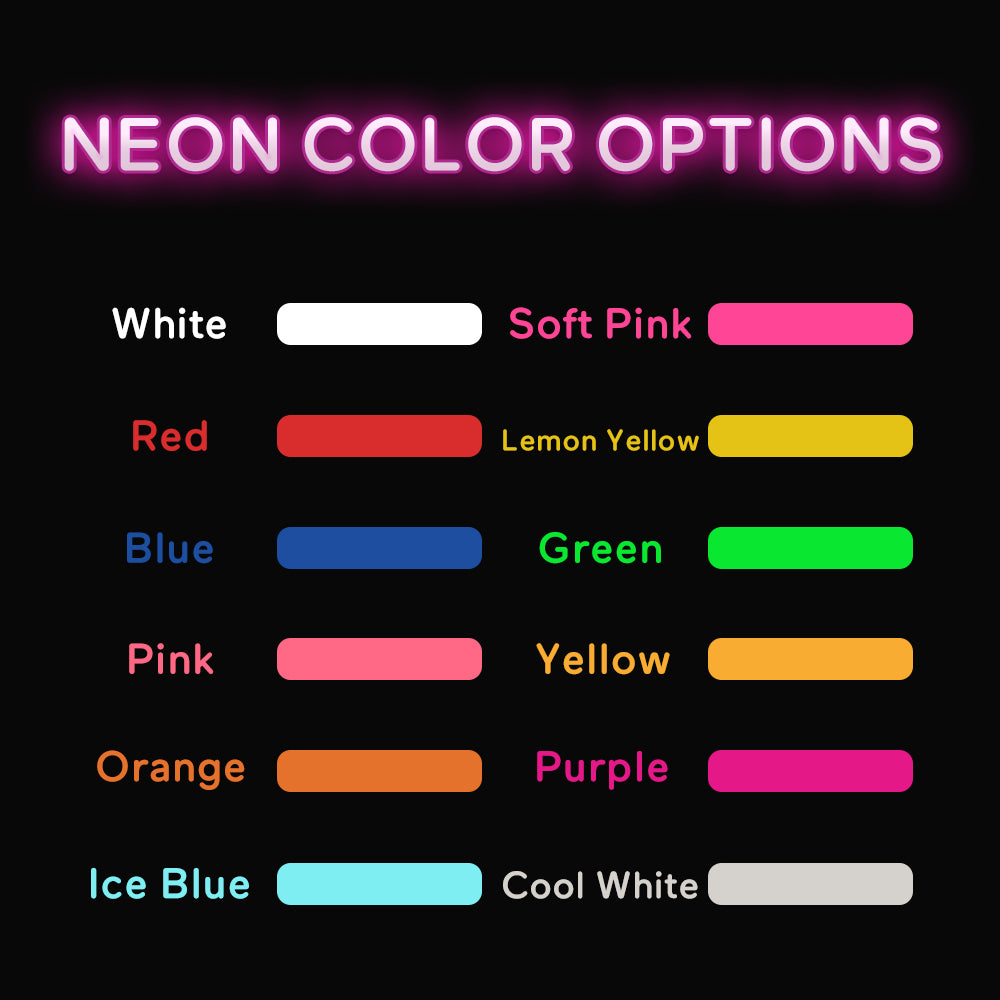 Personalized Name Neon Sign Custom Home Wall Decorations Light Sign Birthday Party Gift - soufeelus