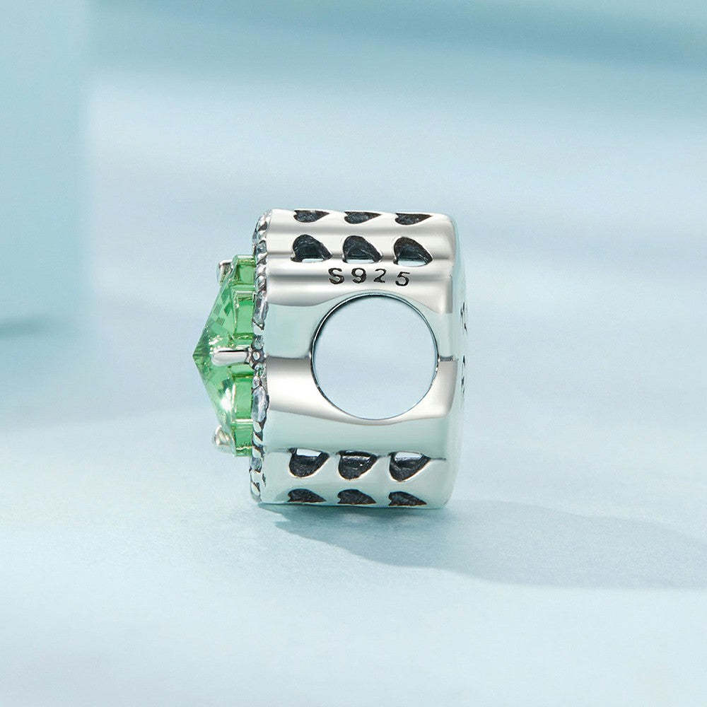 diamond four leaf clover charm 925 sterling silver xs1961