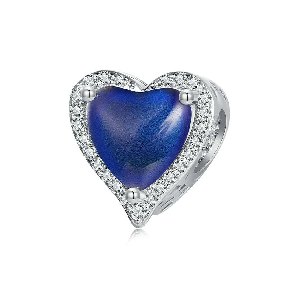 temperature discoloration heart charm 925 sterling silver xs1966