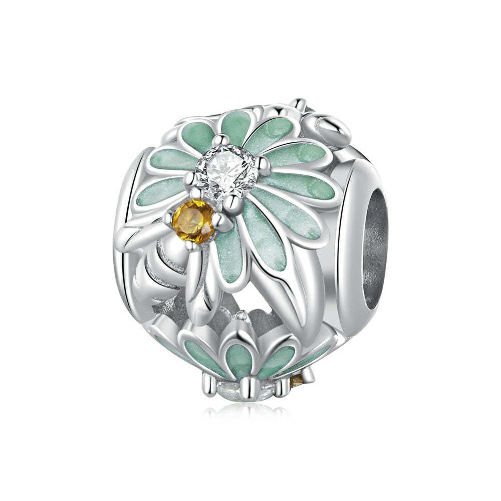 bee daisy charm 925 sterling silver xs1975