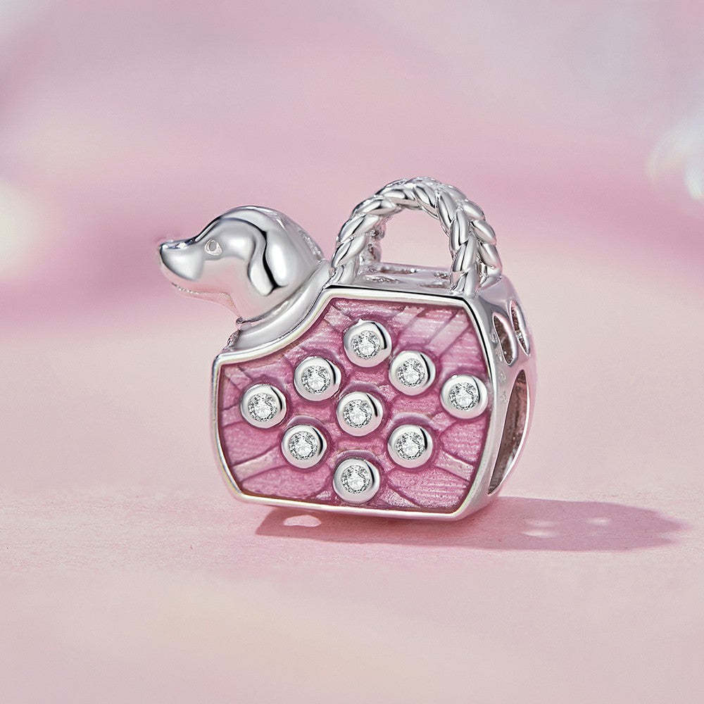 pet dog charm 925 sterling silver xs2004