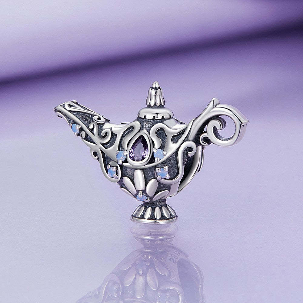 wishing magic lamp charm 925 sterling silver xs2033