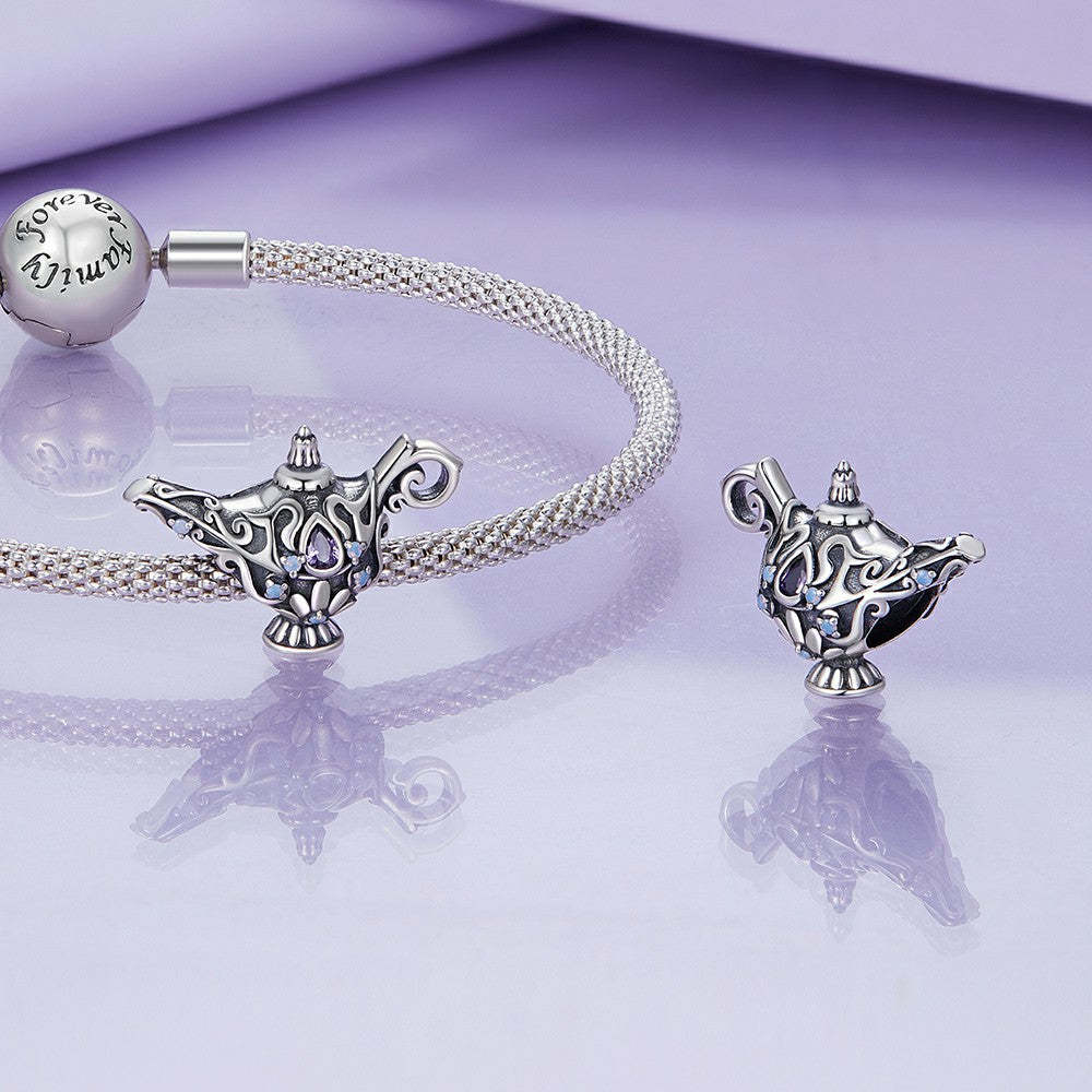 wishing magic lamp charm 925 sterling silver xs2033