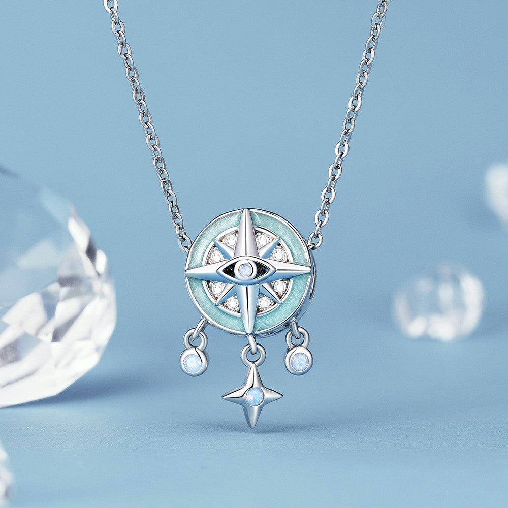 star compass charm 925 sterling silver xs2042