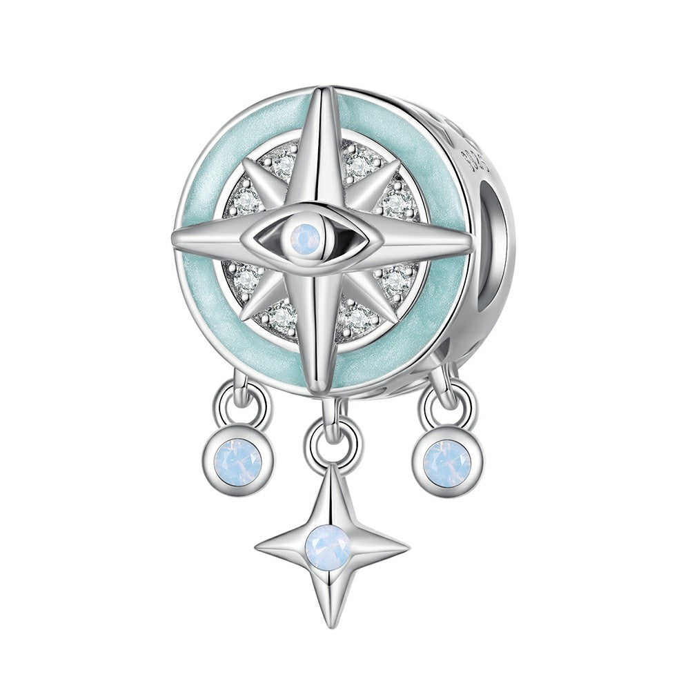 star compass charm 925 sterling silver xs2042
